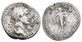 TRAJAN, 98-117 AD. AR, Denarius. Rome. 3.14 g. 18.62 mm.