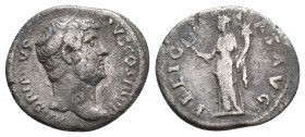 HADRIAN, 117-138 AD. AR, Denarius. Rome. 2.69 g. 18.15 mm.