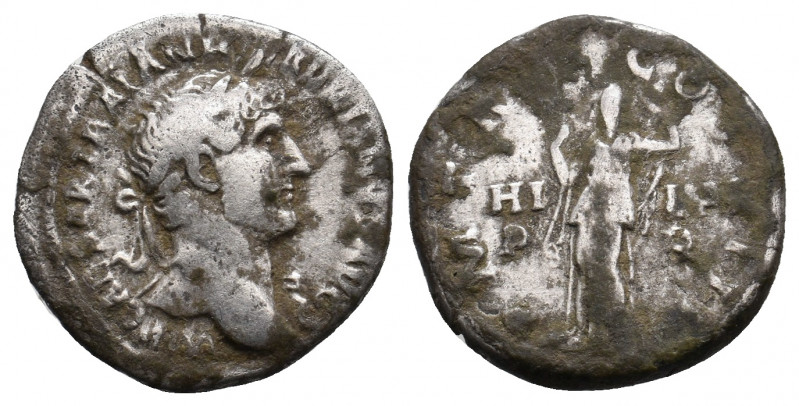 HADRIAN, 117-138 AD. AR, Denarius. Rome. 2.97 g. 18.80 mm.