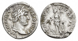 HADRIAN, 117-138 AD. AR, Denarius. Rome. 3.07 g. 17.9 mm.