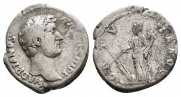 HADRIAN, 117-138 AD. AR, Denarius. Rome. 3.43 g. 17.80 mm.