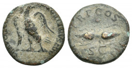 HADRIAN, 117 – 138 AD. AE. Rome. 2.76 g. 17.05 mm.