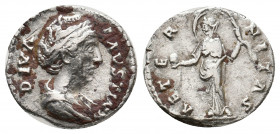 FAUSTINA I, 138-140 AD. AR, Denarius. Rome. 2.74 g. 17.40 mm.