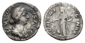 FAUSTINA I, 138-140 AD. AR, Denarius. Rome. 3.10 g. 18 mm.