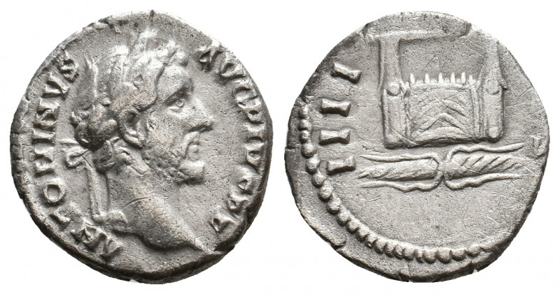 ANTONINUS PIUS, 138-161 AD. AR, Denarius. Rome. 2.82 g. 17.40 mm.