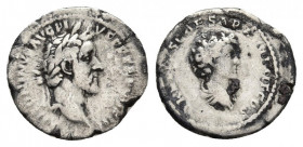 ANTONINUS PIUS with MARCUS AURELIUS as Caesar, 138-161 AD. AR, Denarius. Rome. 3.19 g. 19 mm.