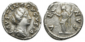 FAUSTINA II, 147-176 AD. AR, Denarius. Rome. 3.24 g. 17.3 mm.