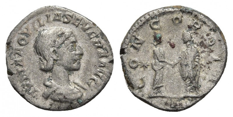 AQUILIA SEVERA, 220-221 and 221-222. AR, Denarius. Rome. 3.06 g. 18 mm.