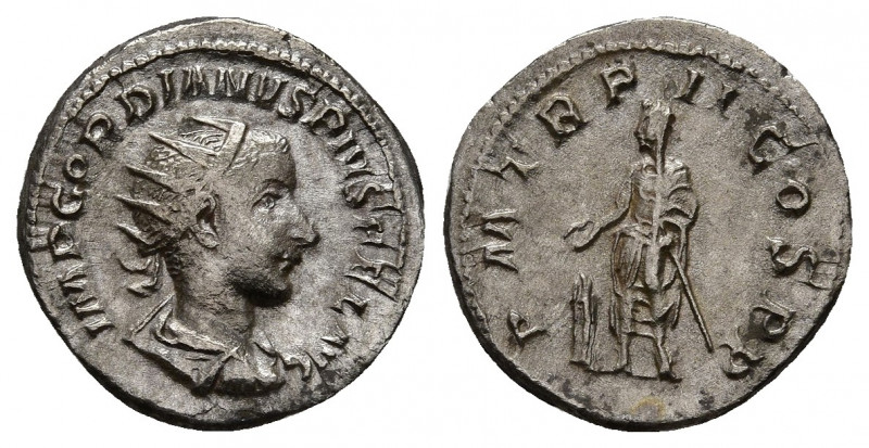 GORDIAN III, 238-244 AD. AR, Antoninianus. Antioch. 3.70 g. 21.1 mm.