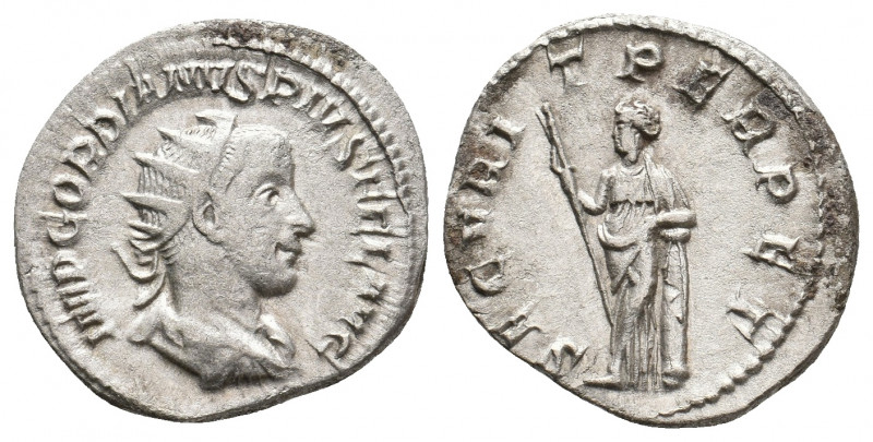 GORDIAN III, 238-244 AD. AR, Antoninianus. Rome. 3.89 g. 23.05 mm.