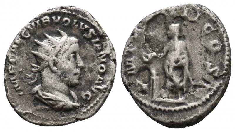 VOLUSIAN, 251-253 AD. Antoninianus. Rome. 3.50 g. 22.25 mm.