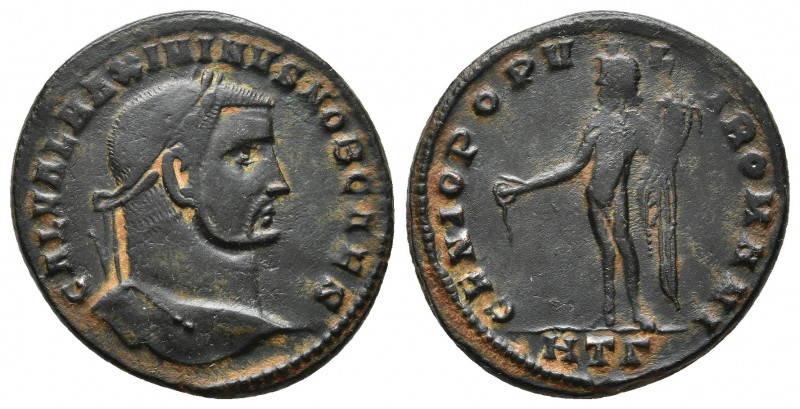 GALERIUS MAXIMIANUS, 293-305 AD. Follis. Heraclea. 9.74 g. 27.0 mm.