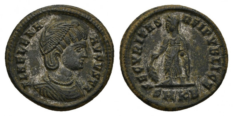 HELENA Augusta, 324-328/30 AD. AE, Follis. Cyzicus. 3.52 g. 19.3 mm.