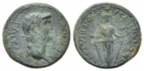 LYDIA, Maeonia. Nero as Augustus, c. AD 65. AE. 4.48 g. 19.05 mm.