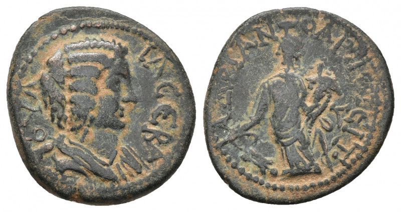 PHRYGIA, Hadrianopolis. Julia Domna, 193-217 AD. AE. 6.07 g. 20.9 mm.