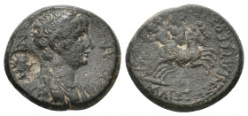 PHRYGIA, Hierapolis. Nero, 54-68 AD. AE. 5.78 g. 19.55 mm.