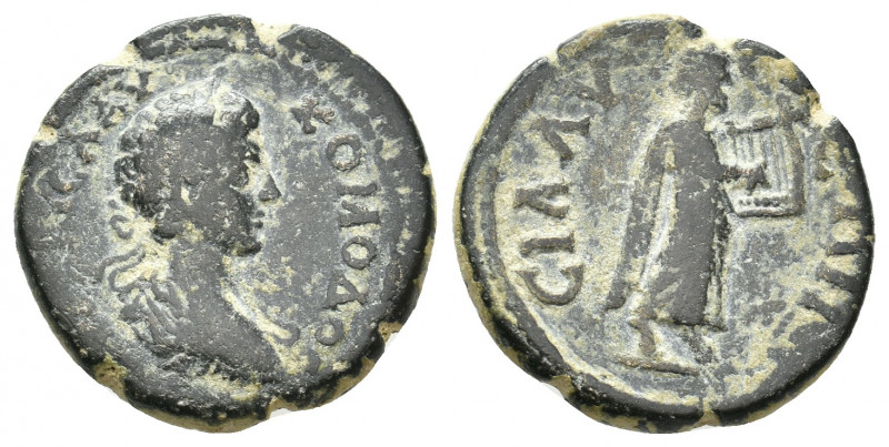 PAMPHYLIA, Syllium. Commodus, 177-192 AD. AE. 5.35 g. 19.75 mm.