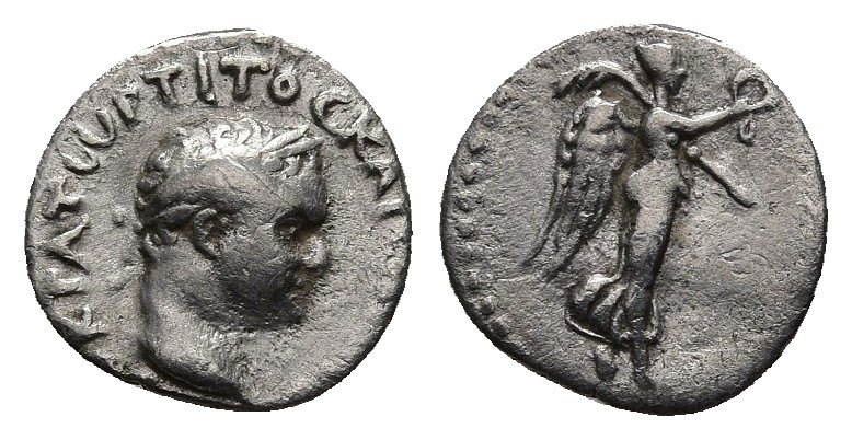 CAPPADOCIA, Caesarea. Titus, 79-81 AD. AR, Hemidrachm. 1.37 g. 13.3 mm.