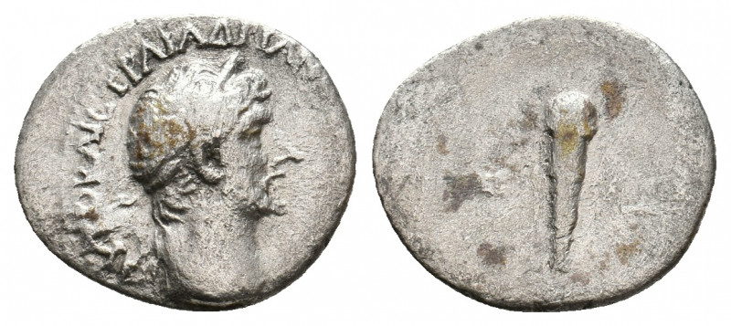 CAPPADOCIA, Caesaraea-Eusebia. Hadrian, 117-138 AD. AR. 1.81 g. 15.50 mm.