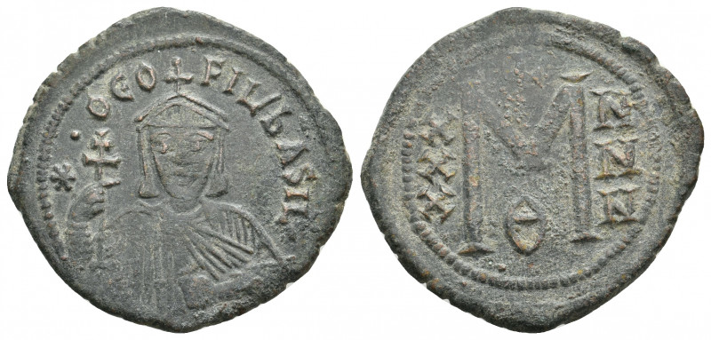 THEOPHILUS, 829-842 AD. AE, Follis. Constantinople. 9.27 g. 32 mm.