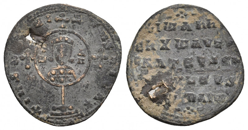 JOHN I TZIMISCES, 969-976 AD. Fourree AR, Miliaresion. Constantinople. 1.76 g. 2...