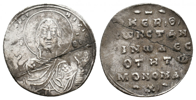 CONSTANTİNE IX MONOMACHUS, 1042-1055 AD. AR 2/3 Miliaresion. Constantinople. 1.5...