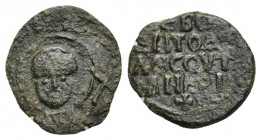 Crusaders. Antioch. TANCRED Regent, 1101-1103 & 1104-1112 AD. AE, Follis. 6.31 g. 25 mm.