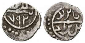 Islamic, Ottoman Empire. BAYAZID I., 1389-1402 AD /791-804 AH. AR Akçe. 1.19 g. 14.90 mm.