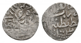 Islamic. Ottoman Empire. MEHMED III, 1595-1603 AD/ 1003-1012 AH. Akce. Qustantînîya (Constantinople). 0.31 g. 10.80 mm.