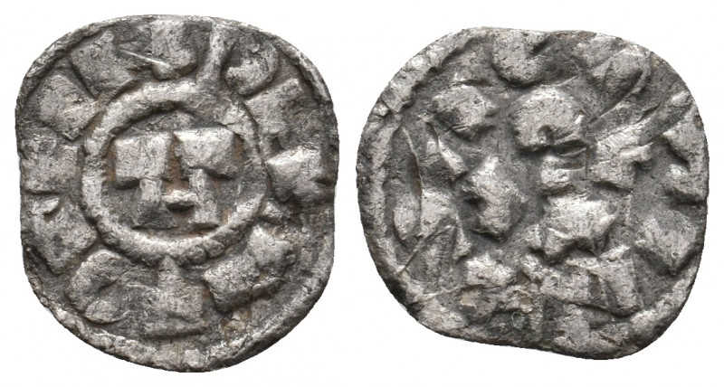 HEINRICH III-V, 1039-1125 AD. Denar. ITALY. Lucca. 0.72 g. 15.30 mm.