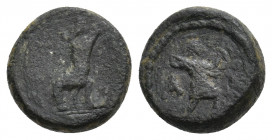 Roman lead token. 3 g. 12.40 mm.