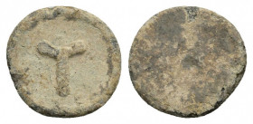 Roman lead token. 3.17 g. 17.6 mm.