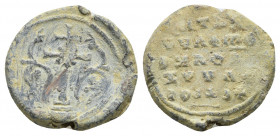 Byzantine lead seal. 7.1 g. 20.4 mm.