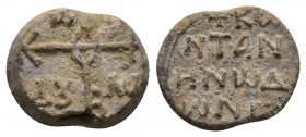 Byzantine lead seal. 7.34 g. 19.8 mm.