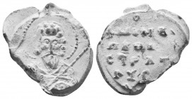 Byzantine lead seal. 9.06 g. 25.65 mm.