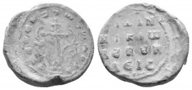 Byzantine lead seal. 9.23 g. 21.10 mm.
