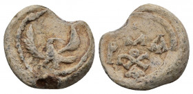 Byzantine lead seal. 9.92 g. 22.5 mm.