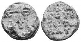 Byzantine lead seal. 10.65 g. 19.70 mm.
