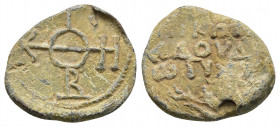 Byzantine lead seal. 11.7 g. 26.1 mm.