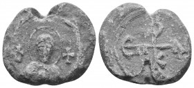 Byzantine lead seal. 12.61 g. 24.65 mm.