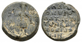 Byzantine lead seal. 13.1 g. 21.4 mm.