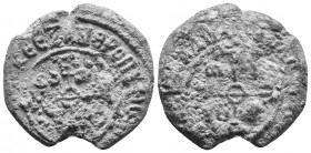 Byzantine lead seal. 17.29 g. 30.50 mm.