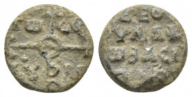 Byzantine lead seal. 9.38 g. 18 mm.