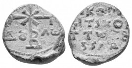 Byzantine lead seal. 11.51 g. 20.24 mm.