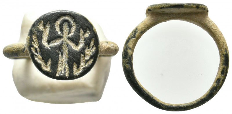 ANCIENT BYZANTINE BRONZE RING (11th-13th. CENTURY AD)
Condition : See picture. N...