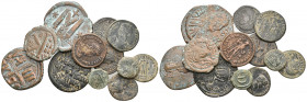 12 ROMAN/BYZANTINE BRONZE COIN LOT 
See Picture. No return.