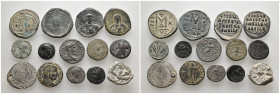 14 GREEK/ROMAN/BYZANTINE SILVER/BRONZE COIN LOT
See Picture. No return.