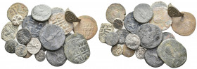 21 GREEK/ROMAN/BYZANTINE SILVER/BRONZE COIN LOT
See Picture. No return.