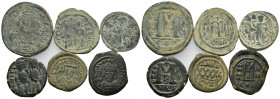 6 BYZANTINE BRONZE COIN LOT
See Picture. No return