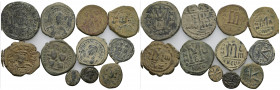 11 BYZANTINE BRONZE COIN LOT
See Picture. No return